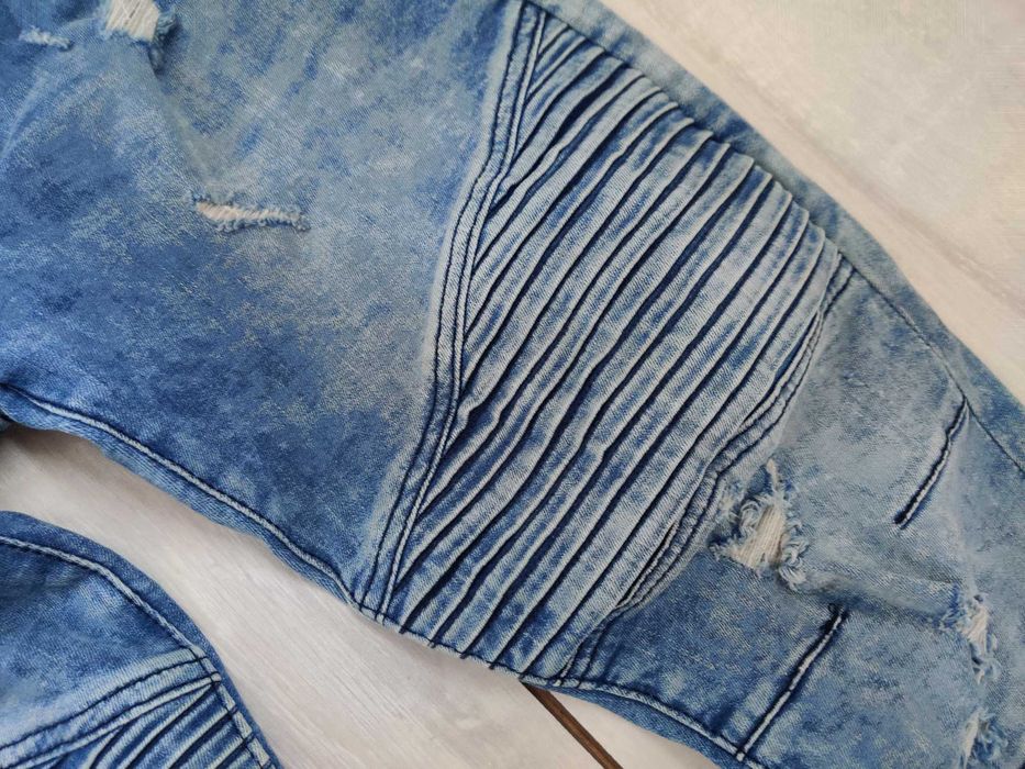 Чоловічі якісні стрейчеві мотоджинси без захисту пояс 42-43 см W32