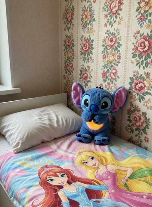 М'яка іграшка стіч з підсвіткою музикою диханням