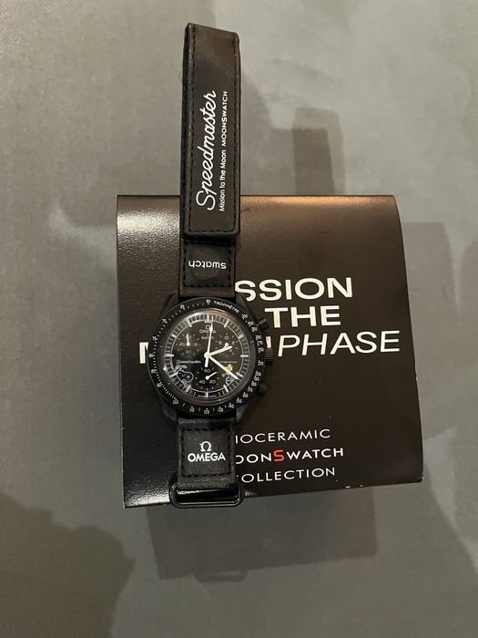 Relógio swatch x omega mission to the moon moonphase
