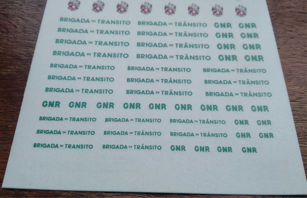 Decalque - GNR - Brigada de Trânsito