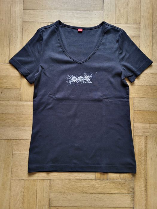 Bluzka typu T-shirt s.Oliver czarna - nowa
