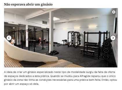 Personal Trainer Qualificada, Benfica, Aluguer de box para instrutores