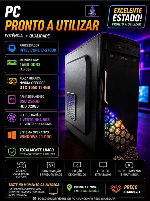 PC 17-2700K + GTX 970 4GB + 16GB RAM + SSD 256GB