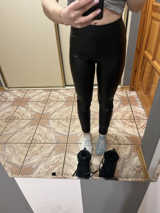 Skórzane legginsy