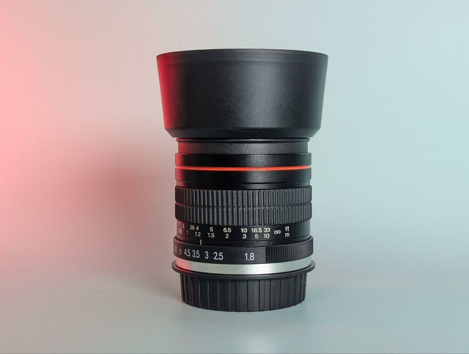 Об'єктив Lightdow E 85mm F1.8 - середнього діапазону, телеоб'єктив з р