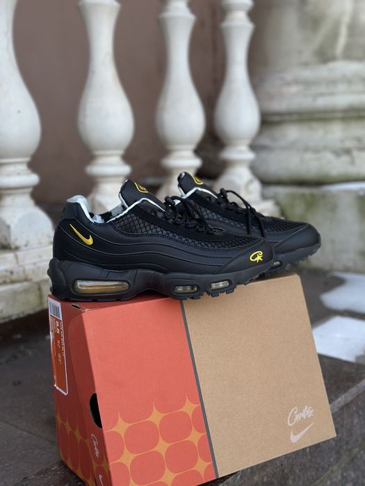 КРОСІВКИ Nike Air Max 95 x Cortez  черные Кросовки Найк Аир 95 Кортез