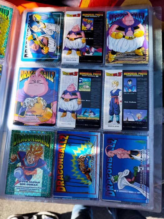 Cartas Dragon Ball Z primeiras edições