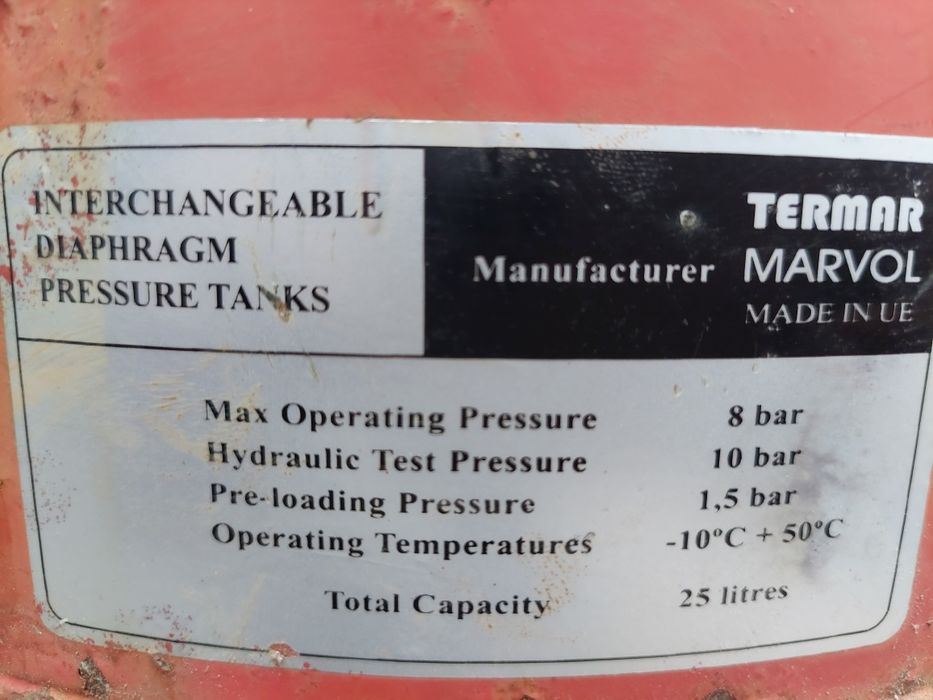 Balão para Bomba de agua