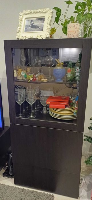 Vendo moveis sala pretos como novos