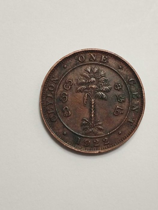 Sprzedam monetę Cejlon 1 cent 1922r. Jerzy V