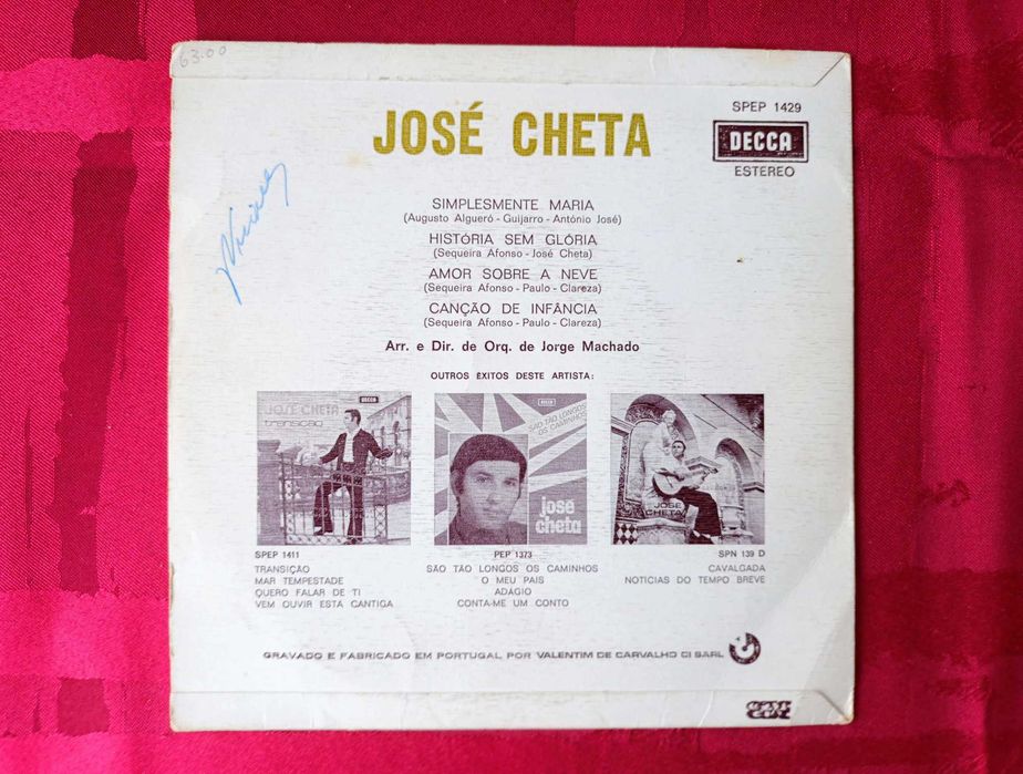 JOSE CHETA - Simplesmente Maria