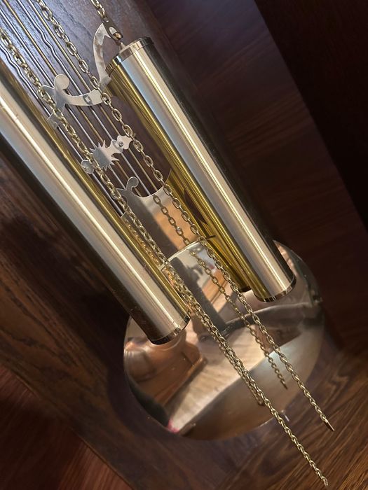 Zegar stojący podłogowy, drewniany, mechaniczny. Franz Hermle-Niemcy