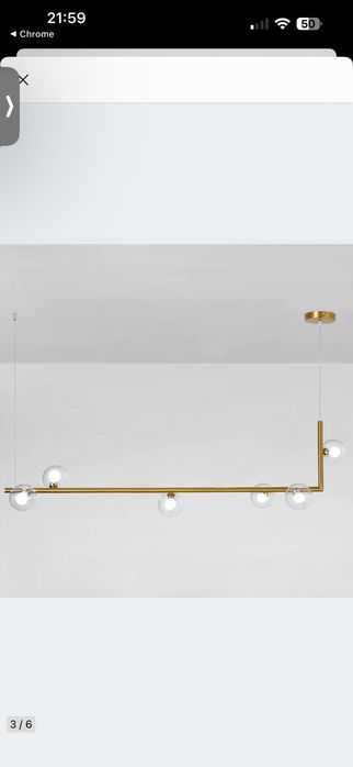 Lampa sufitowa 6 punktów
