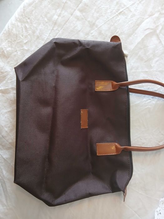 Mala shopper castanho escuro