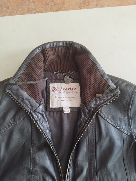 Blusão de cabedal marca BsK Leather