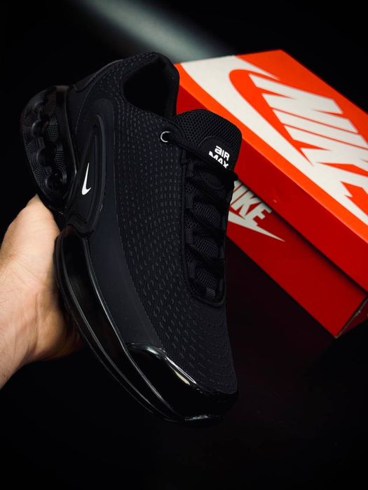 Чоловічі Nike Air Max Dn Triple Black • кромовки найк 43 розмір • чорні лєтні красовки найк • Найки гелеві