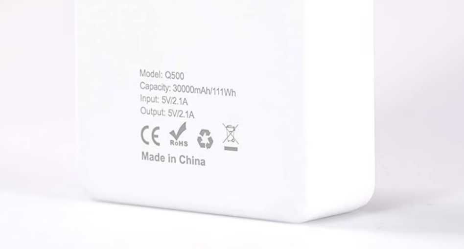 Power Bank Повербанк 30000мАч PowerX Q500 / Внешний аккумулятор / Новый белый
