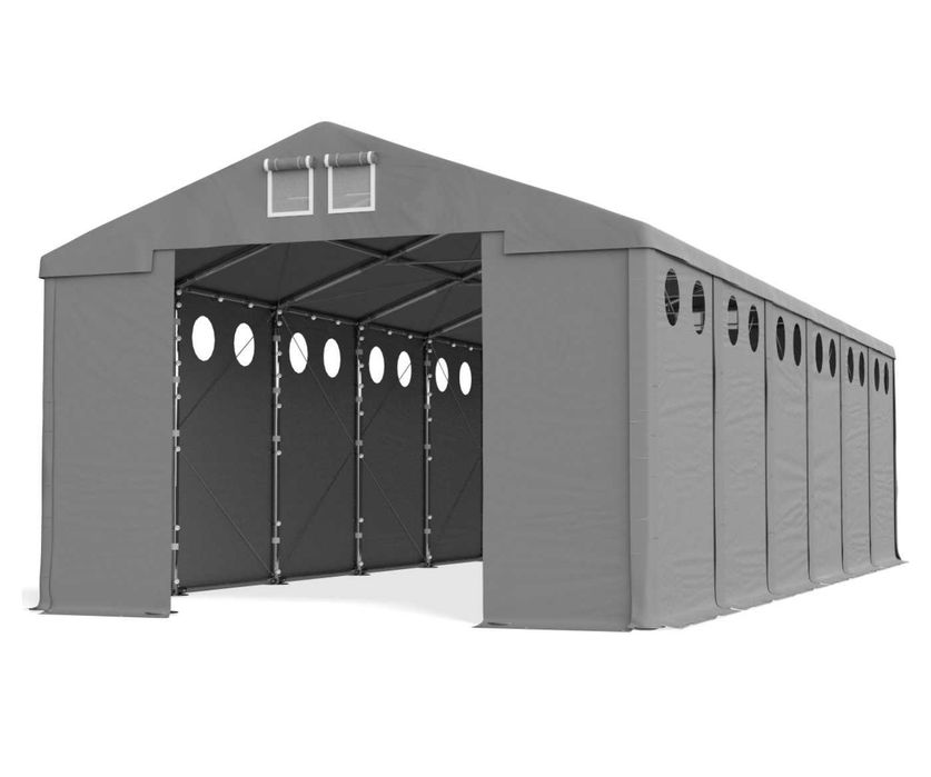 6x12x4m Namiot Handlowy LUX PLUS  z doświetlającymi OUTLET Wyprzedaż