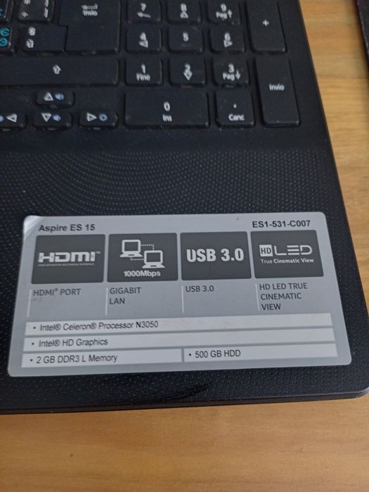 Ноутбук Acer ES1-531-C007