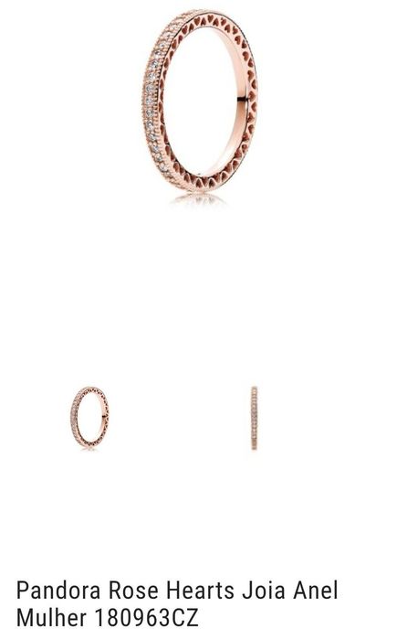 Anéis  em prata Pandora.