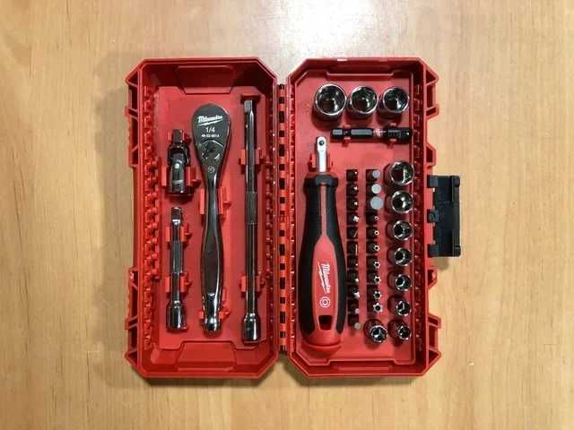 MILWAUKEE 38Pcs Chaves + Roquete 1/4" 4932.498381 | NOVOS