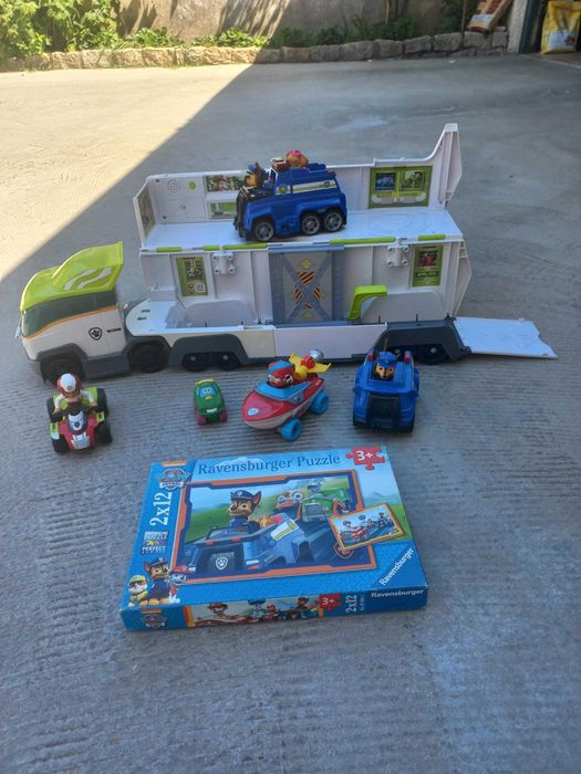 Patrulha Pata – Paw Patroller + veículos + puzzle