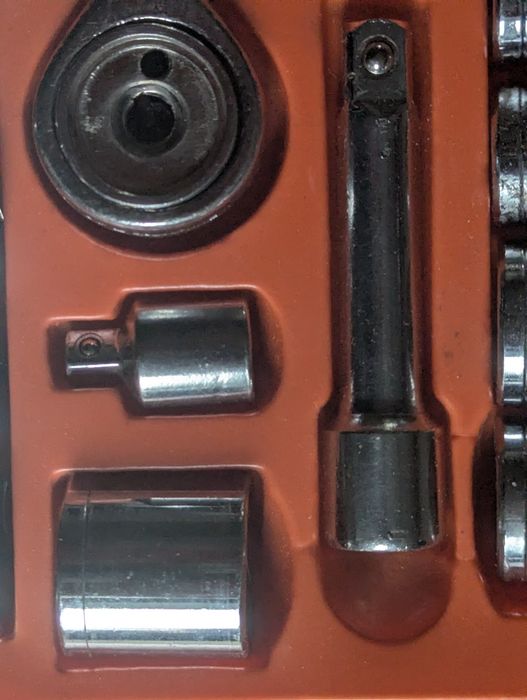 Набор головок 35+ штук хром