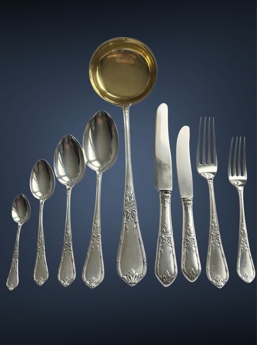 Антикварне столове срібло срібний сервіз серебряный  столовое серебро