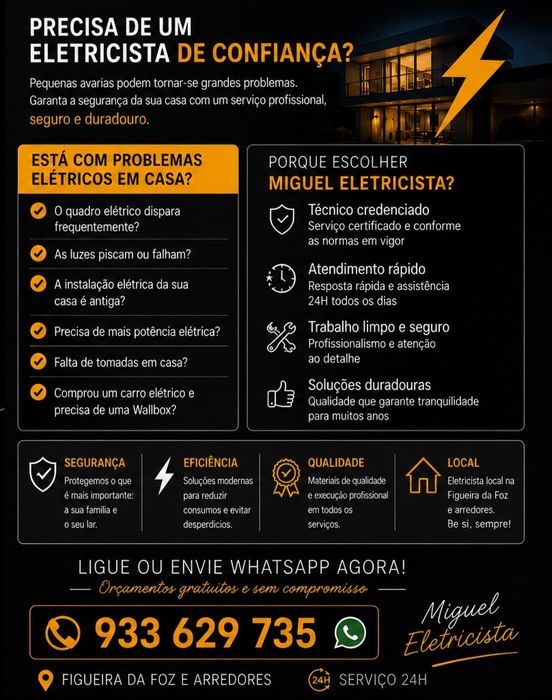 Eletricista Credenciado - Figueira da foz e Arredores