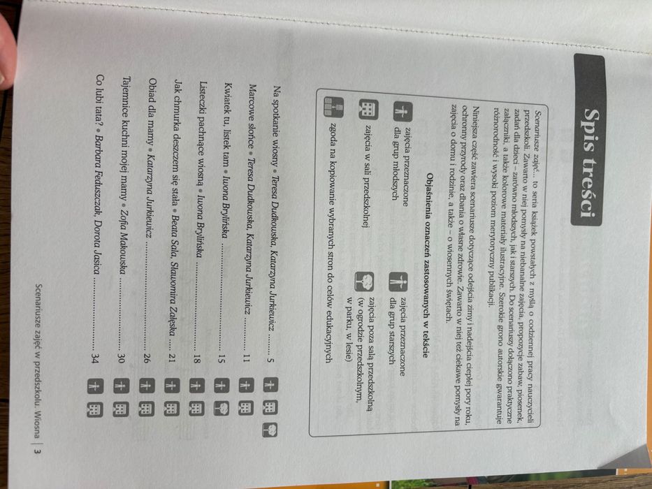 Scenariusze zajęć w przedszkolu