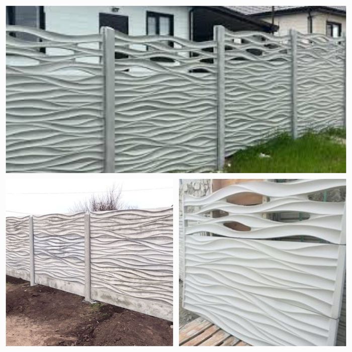 Еврозабор.Бетонная лента под забор.Ворота.Бетонна Пiдмурівка.Фундамент