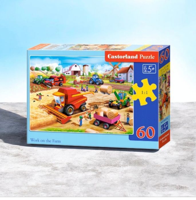 Nowe puzzle Castorland 60 elementów Praca na farmie