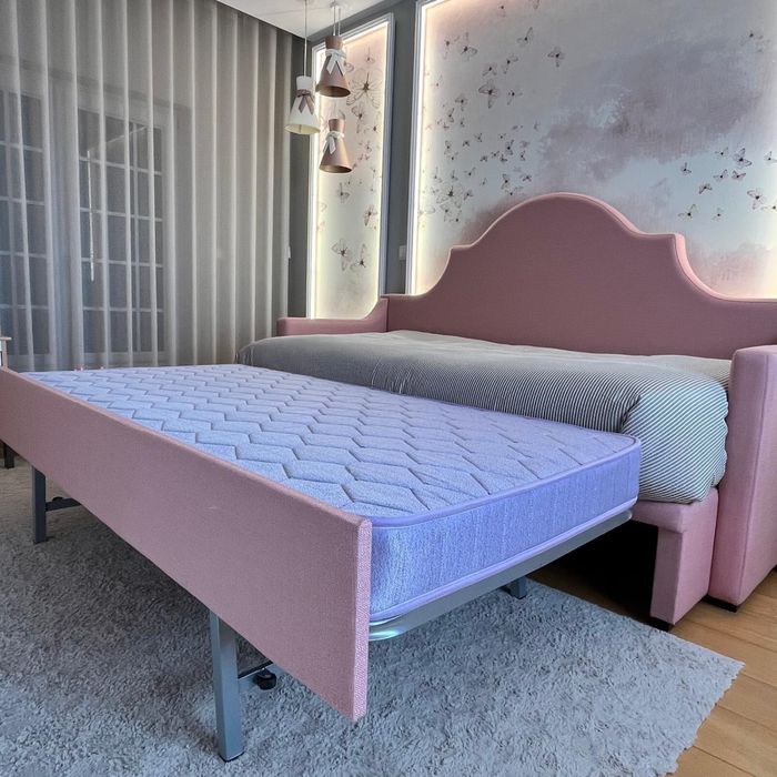 Cama juvenil de corpo e meio c/ cama extra
