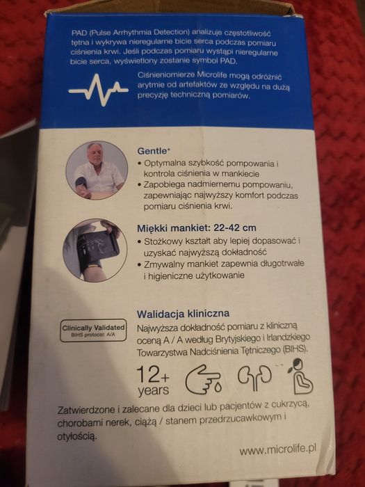 Ciśnieniomierz MicroLife Pad BP B2 Basic