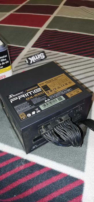 Fonte de alimentação Seasonic Prime GX-650 Fully Modular 80+ Gold
