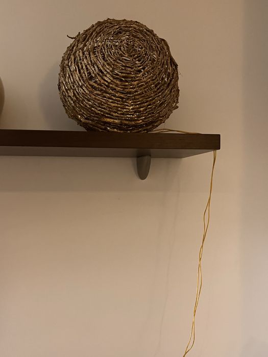 4 bolas grandes com brilho e leds - Natal