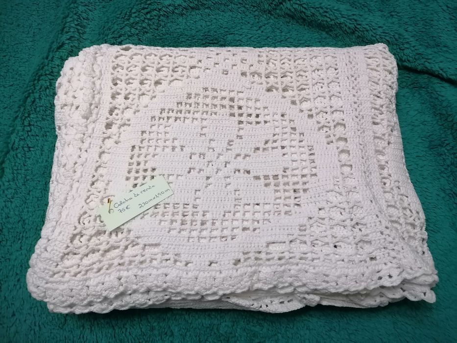 Colcha de renda antiga