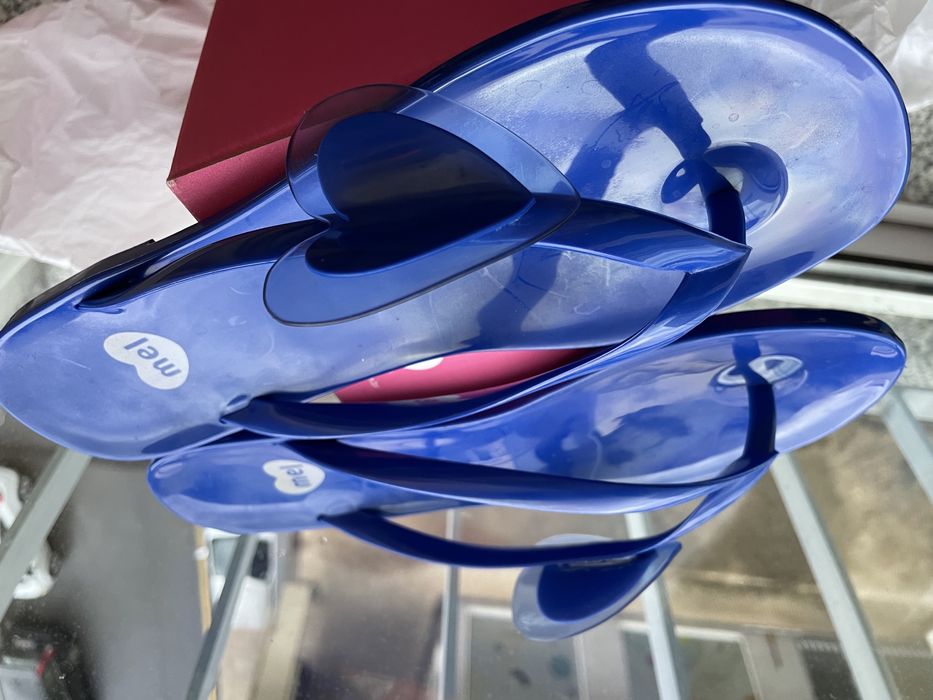 Chinelas Melissa Lilly Pilly azulao N37