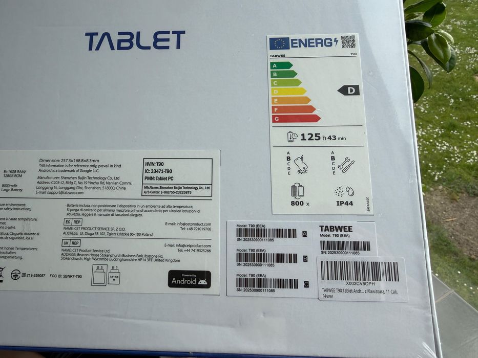 Tablet TABWEE T90 11" 8 GB / 128 GB szary TOMI-TECH