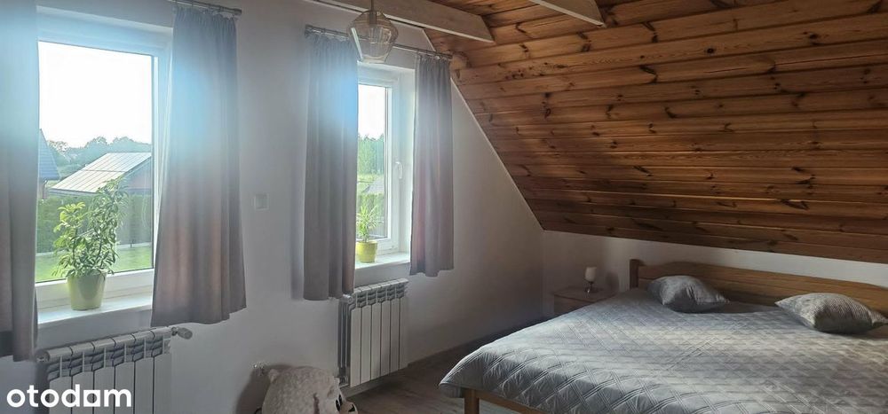 Uroczy nowy dom z kominkiem  na Kurpiach