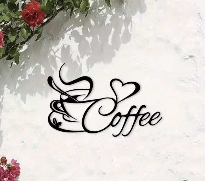 Nowa metalowa dekoracja Coffee
