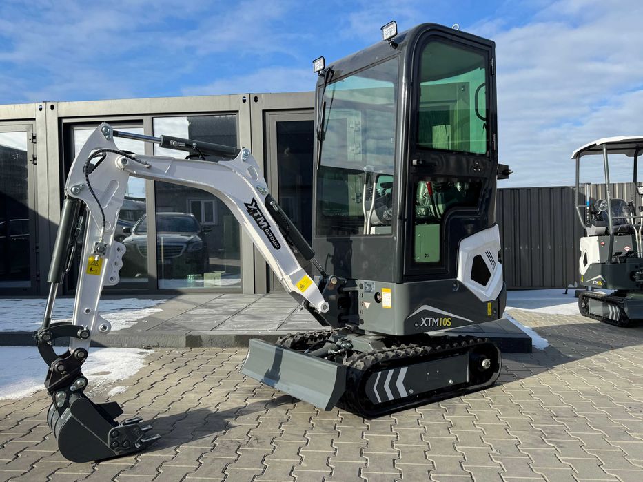 Mini Koparka XTM X10S PRO 2025 z Kabiną, Chłodnica Oleju, ZESTAW RATY