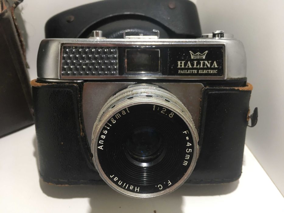 máquina fotográfica halina paulette eletric + flash