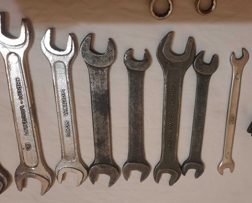 Недорого! Набор гаечных ключей рожковых 18шт, размер 6-46, СССР
