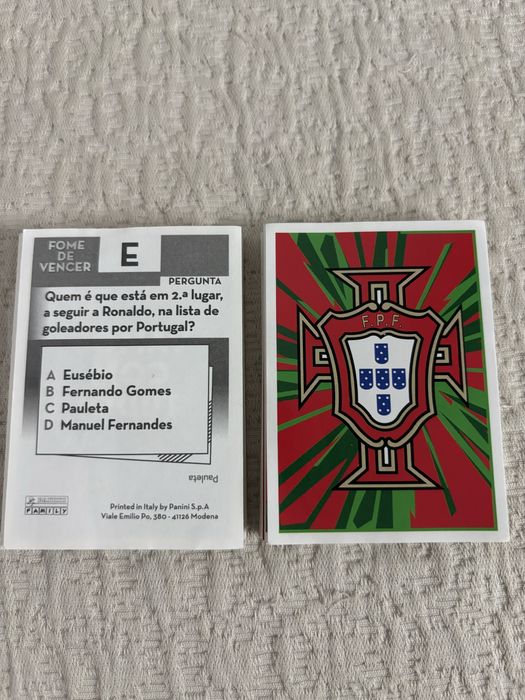 92 Cromos Fome de Vencer 2022 Continente