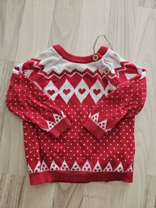 sweterek świąteczny 62/68