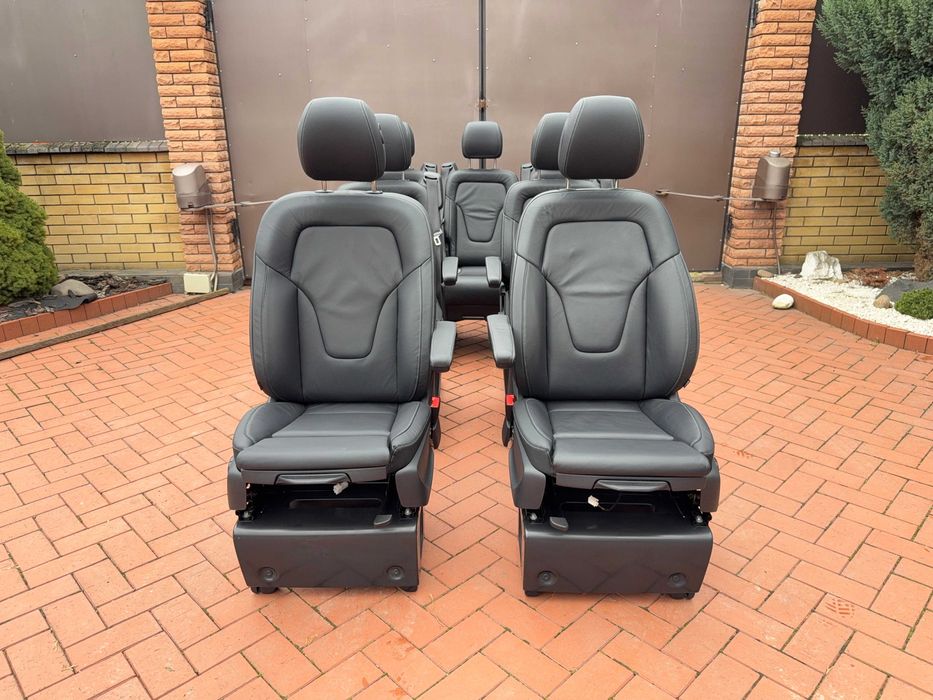 Сидіння салон сиденья Мерседес V-класу w447 шкіра Lugano Віто 2024