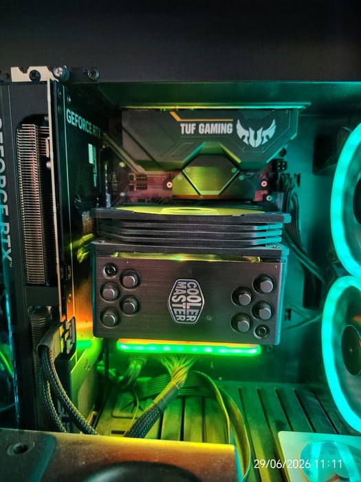 CPU AMD Ryzen 7 5700x + cooler master hyper 212 rgb