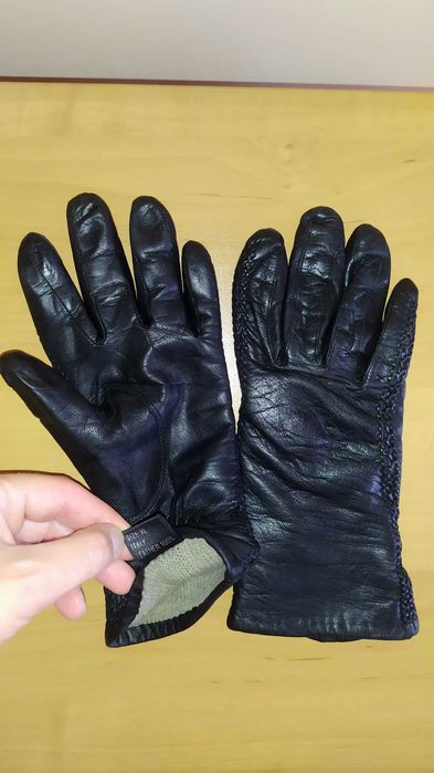 Рукавички шкіряні на підкладці