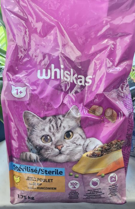 Karma dla kota whiskas sterile 1.75 kg